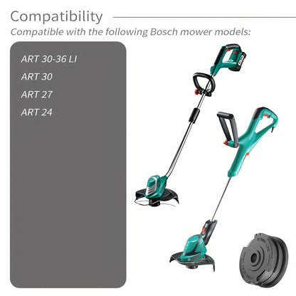 4Pcs F016800351 Mower Spool Set for Bosch ART 30-36 LI / ART 30 / ART 27 / ART 24 Grass Trimmer Spool