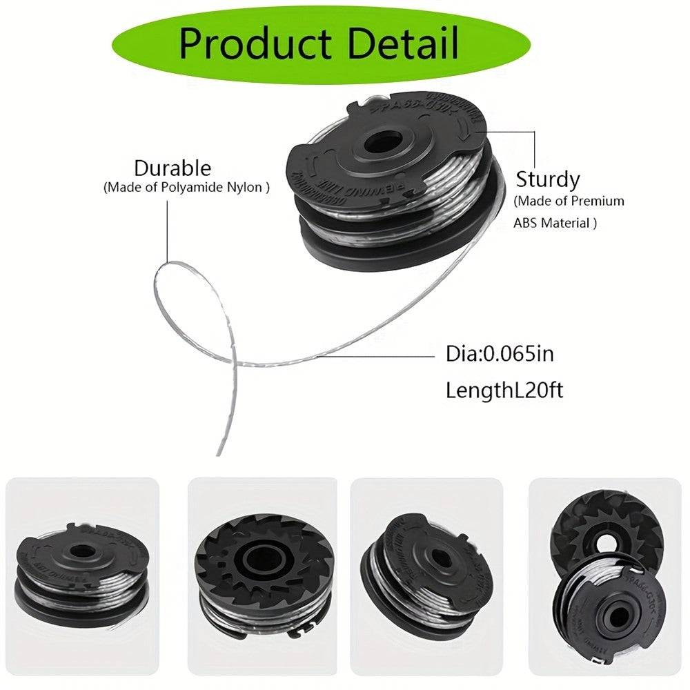 4Pcs F016800351 Mower Spool Set for Bosch ART 30-36 LI / ART 30 / ART 27 / ART 24 Grass Trimmer Spool