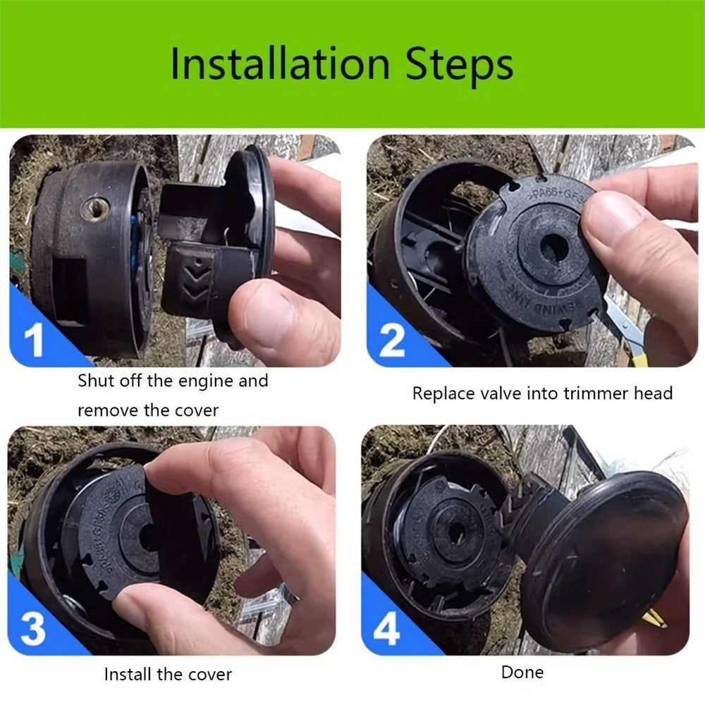 4Pcs F016800351 Mower Spool Set for Bosch ART 30-36 LI / ART 30 / ART 27 / ART 24 Grass Trimmer Spool