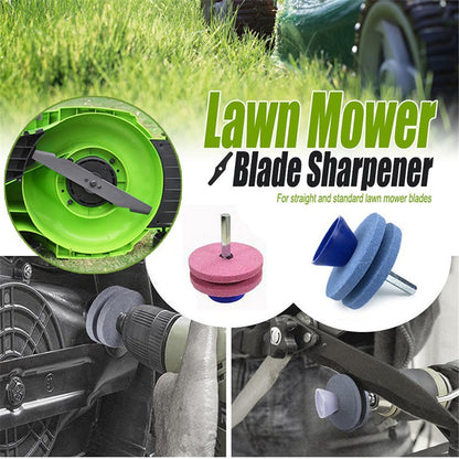 10Pcs Lawn Mower Blade Sharpener Double-Layer Universal Rotary Garden Tool