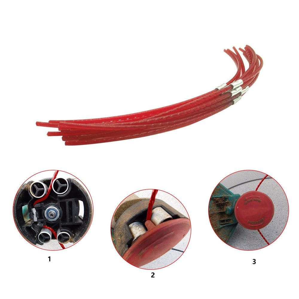 20Pcs F016800181 Nylon Trimmer Line for Bosch ART 26 Combitrim , Pre-Cut Grass String Trimmer Line with Buckle