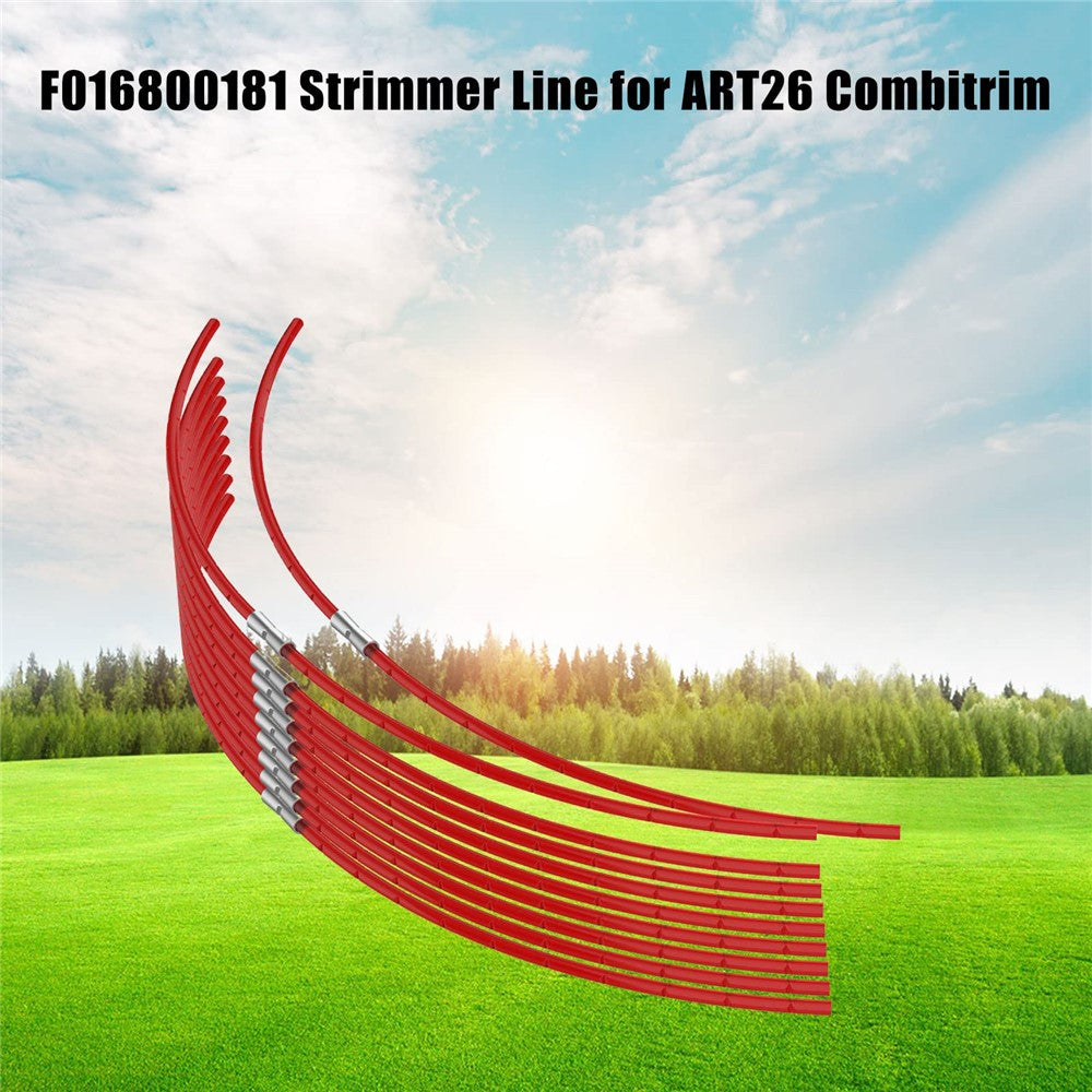 20Pcs F016800181 Nylon Trimmer Line for Bosch ART 26 Combitrim , Pre-Cut Grass String Trimmer Line with Buckle