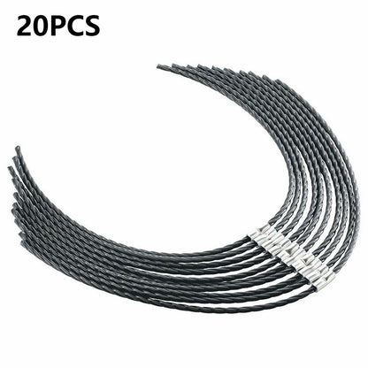 20Pcs F016800431 Trimmer Line for Bosch AFS 23-37 Strimmer Mowing Accessory Nylon Cord with Buckle