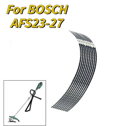 F016800431 30Pcs Replacement Strimmer Line for Bosch AFS 23-37 Nylon Spoon Line with Buckle