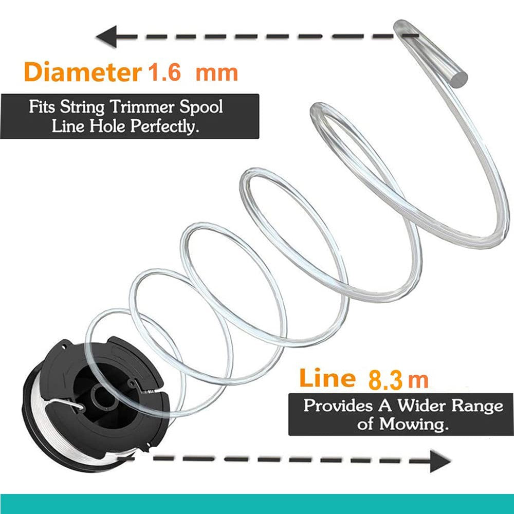4Pcs For Makita Akkusense Lawn Mower Spool Replacement Wire Reel, 196146-9 / 195858-1