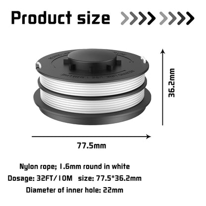 8Pcs TLE-02 For Gardenline GLR 450 / 451 Lawn Mower 3405685 Spare Wire Reel Replacement Spool