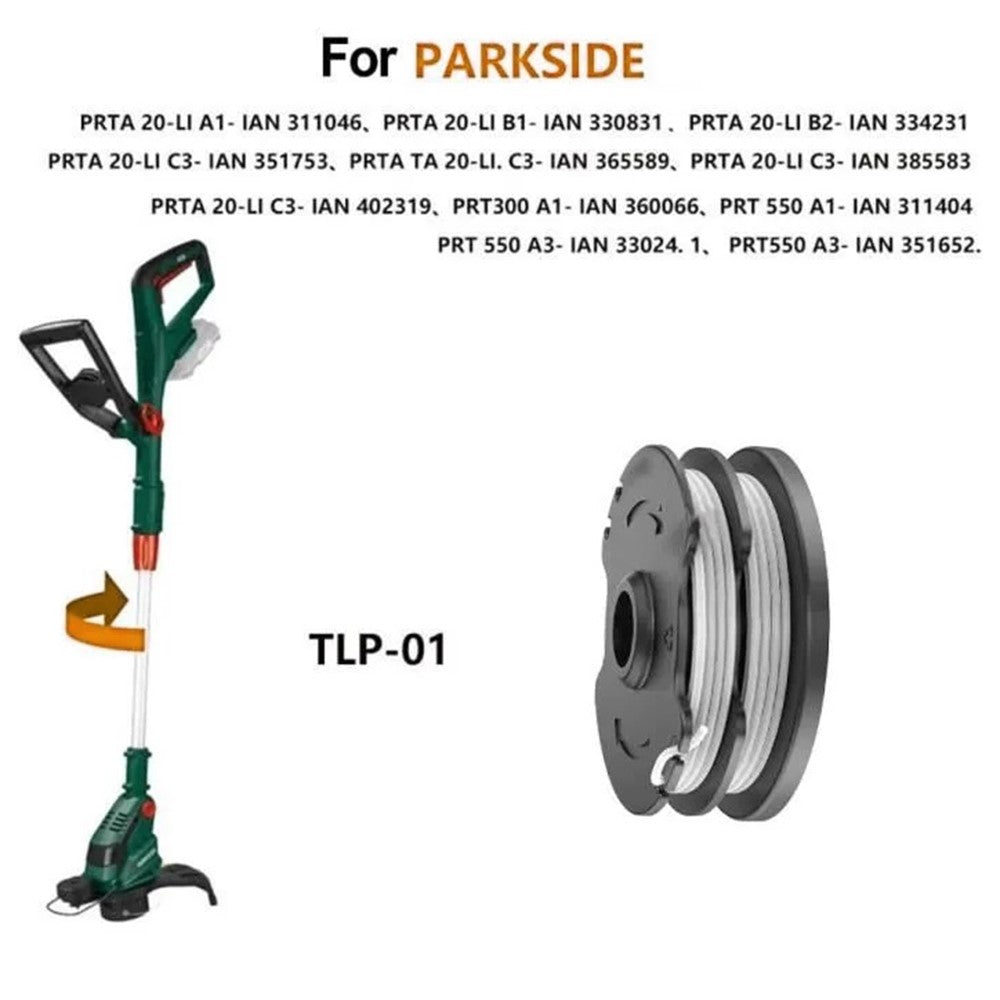 2Pcs For Parkside Lawn Mower Wire Reels Grass Trimmer Spools Replacement, TLP-01