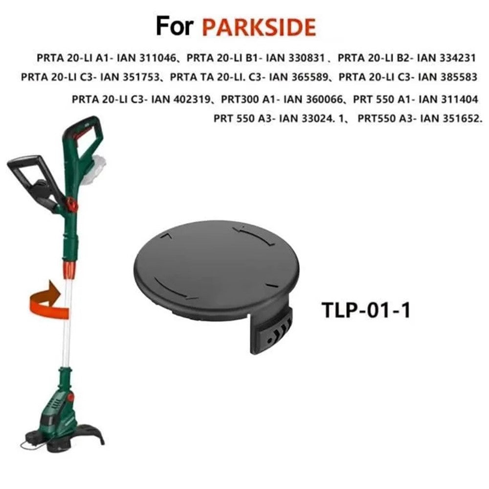 2Pcs Spare Spool Cap for Parkside Lawn Mower Spool Cover Grass Trimmer Replacement, TLP-01-1