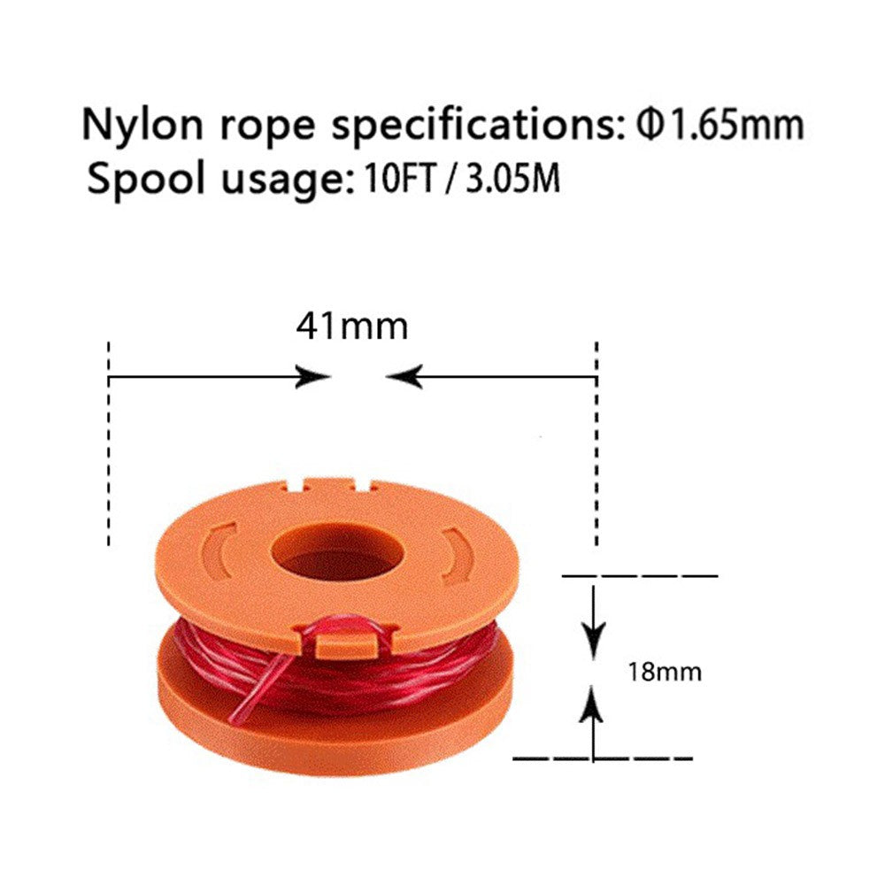 4PCS Nylon Wire Rope for Worx Lawn Mower Replacement Spool WA0010