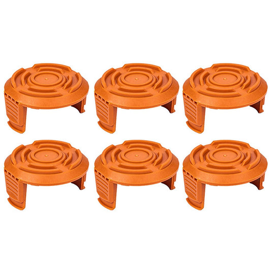 6Pcs Spool Cover for Worx WG150 / WG151 / WG163 / G165 Lawn Mower Spool Cap, WA6531