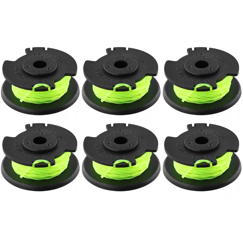 6Pcs Replacement Line Spool for Ryobi RLT36B33 / RY36LT33A-0 36V Lawn Mower Wire Reel, RAC143