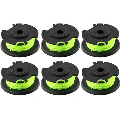 6Pcs Replacement Line Spool for Ryobi RLT36B33 / RY36LT33A-0 36V Lawn Mower Wire Reel, RAC143
