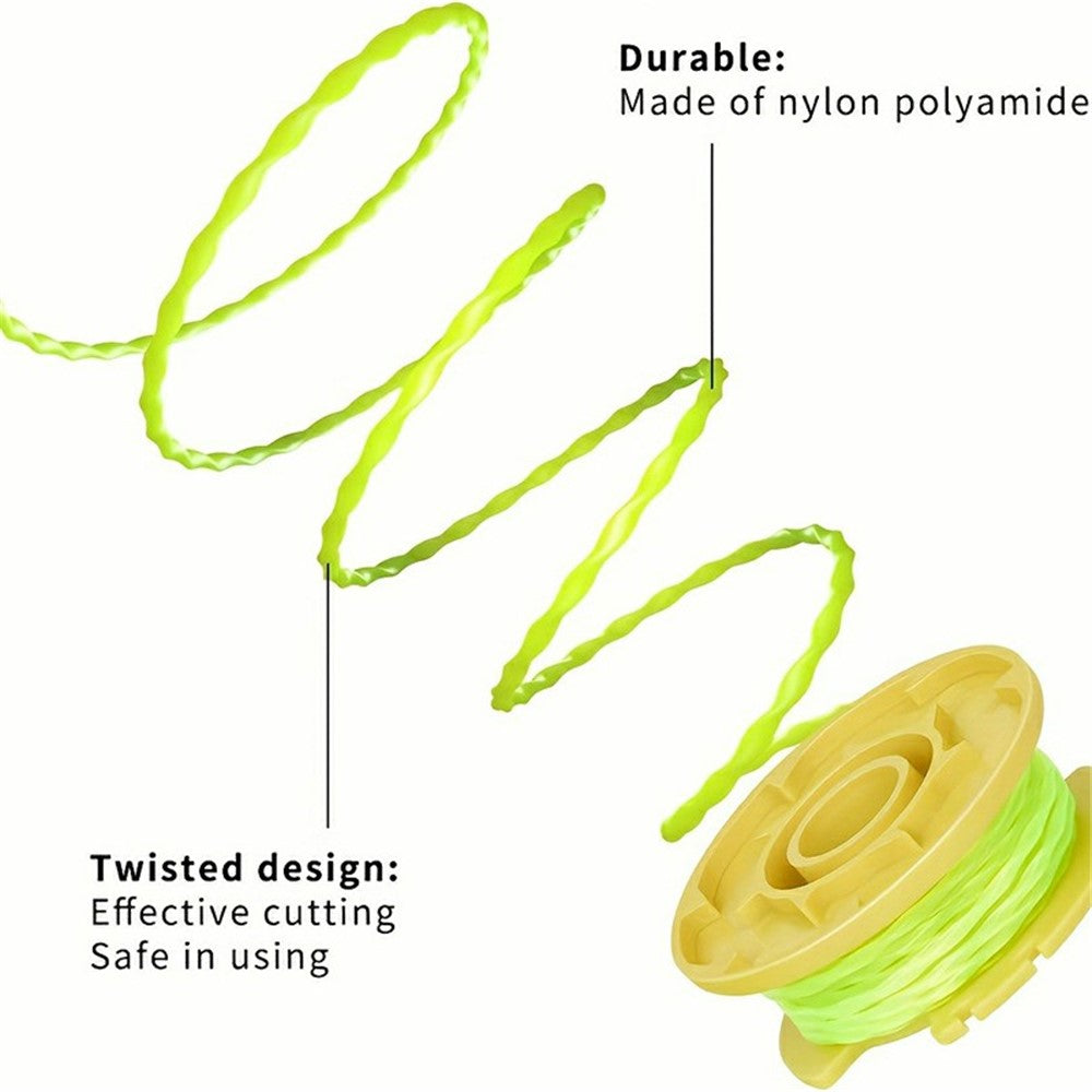 For Ryobi One+ 18V 24V 40V Lawn Mower 6 Line Spool + 1 Spool Cap, AC80RL3+AC14HCA