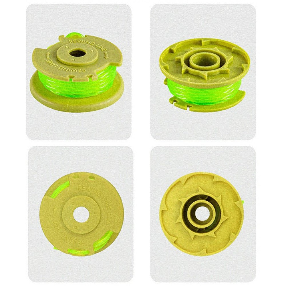 For Ryobi One+ 18V 24V 40V Lawn Mower 6 Line Spool + 1 Spool Cap, AC80RL3+AC14HCA