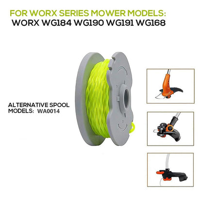 4PCS For Worx Lawn Mower Spools Tear-Resistant Nylon Wire Reels WA0014