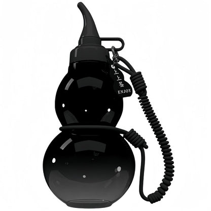 800ml Large Capacity Gourd Shape Tritan Sports Water Bottle with Pendant and Lanyard (BPA Free, No FDA)