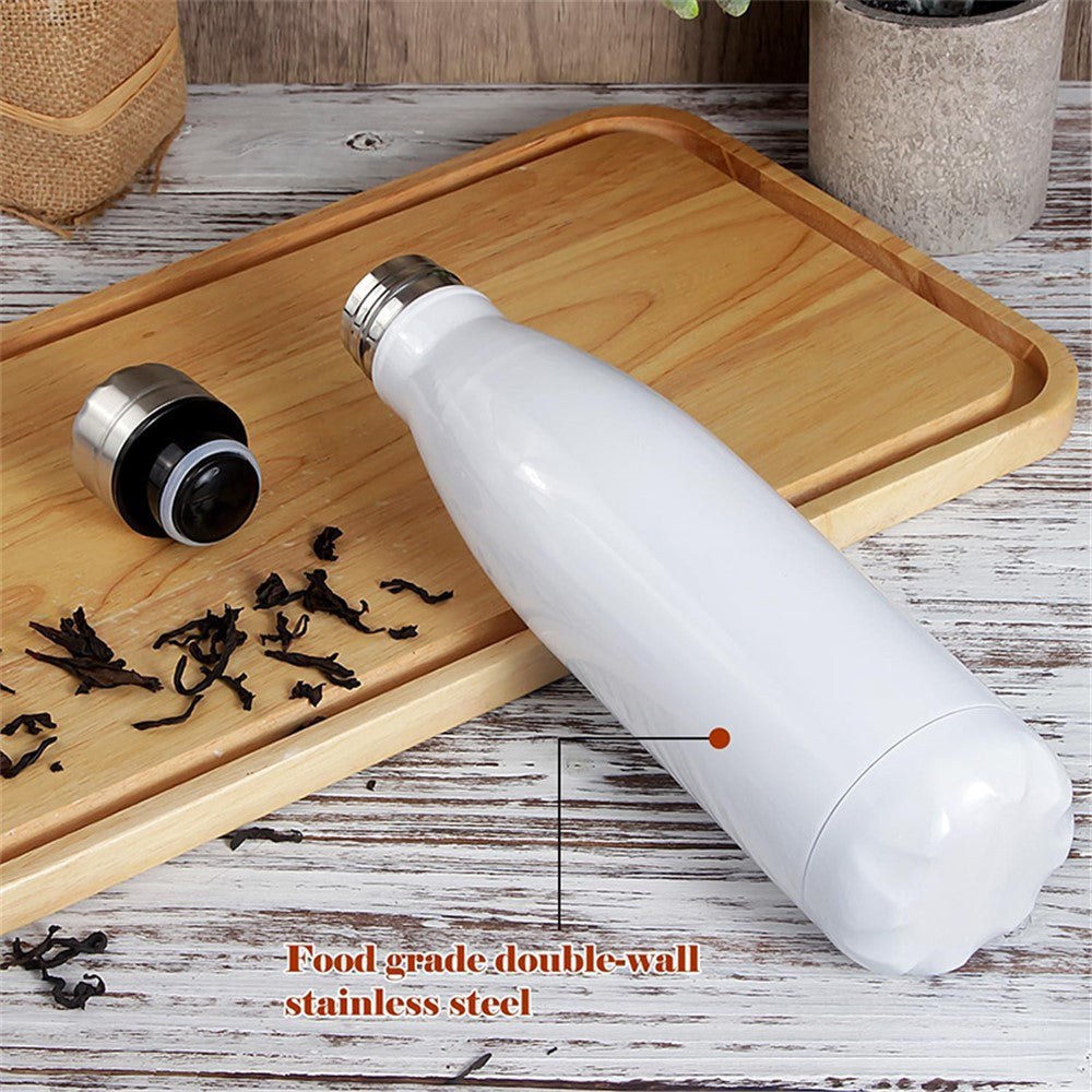 JUNSUNMAY 750ml 304 Stainless Steel Double Layer Insulated Cup Office School Gym Water Bottle (BPA-Free, No FDA Certification)