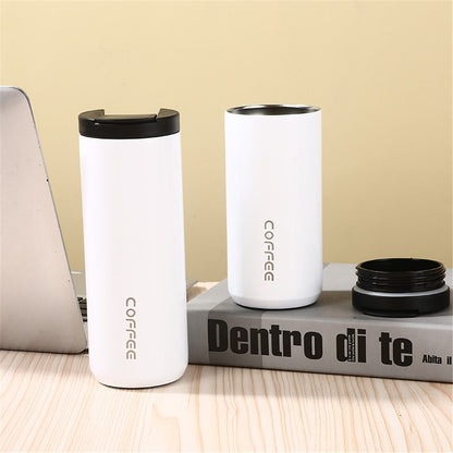 400ml 304 Stainless Steel Insulated Coffee Cup Car Home Water Bottle (BPA-Free, No FDA Certification)