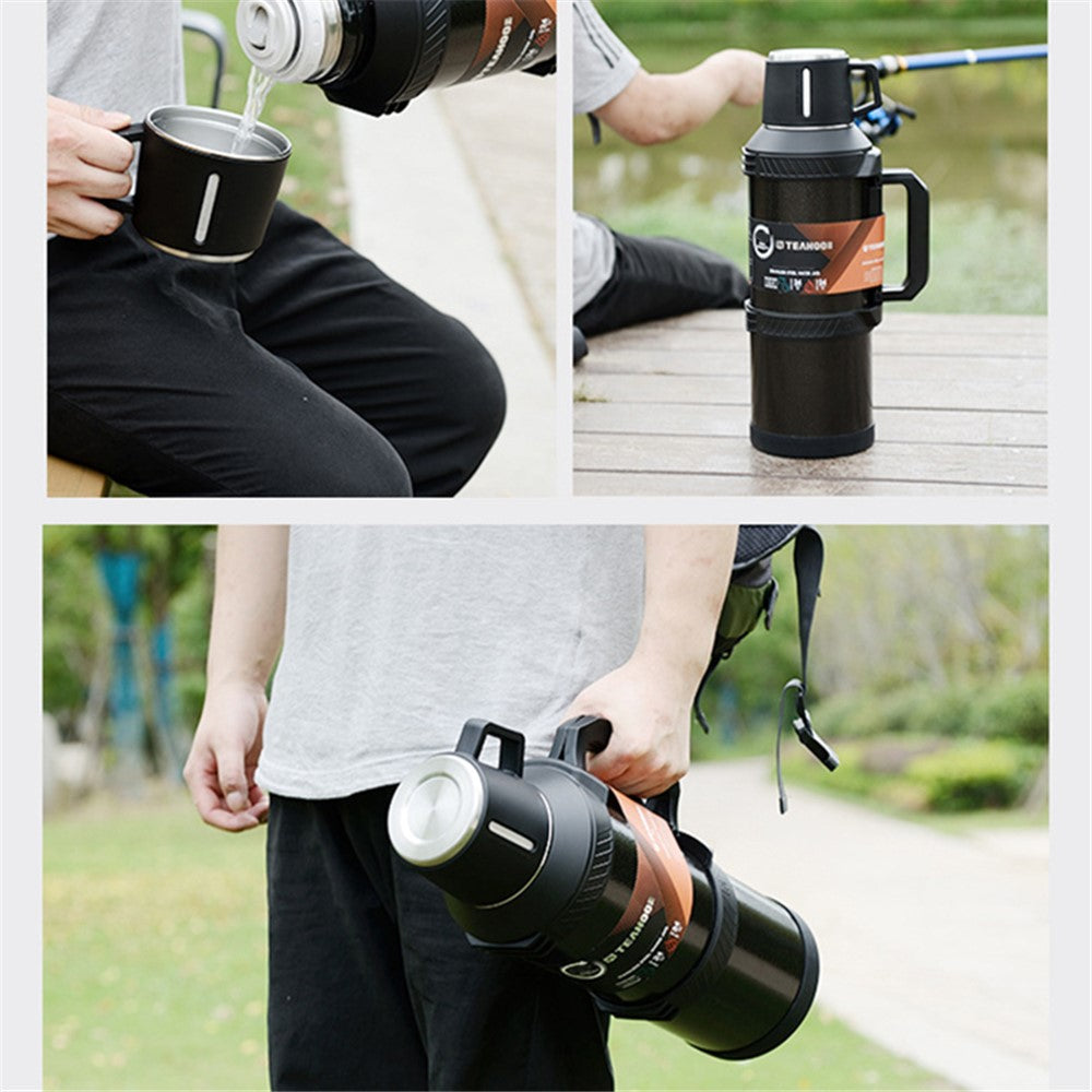 TEAHOO 3.0L Leak Proof 304 Stainless Steel Insulated Cup Water Bottle (BPA Free, No FDA)