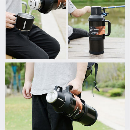 TEAHOO 3.0L Leak Proof 304 Stainless Steel Insulated Cup Water Bottle (BPA Free, No FDA)