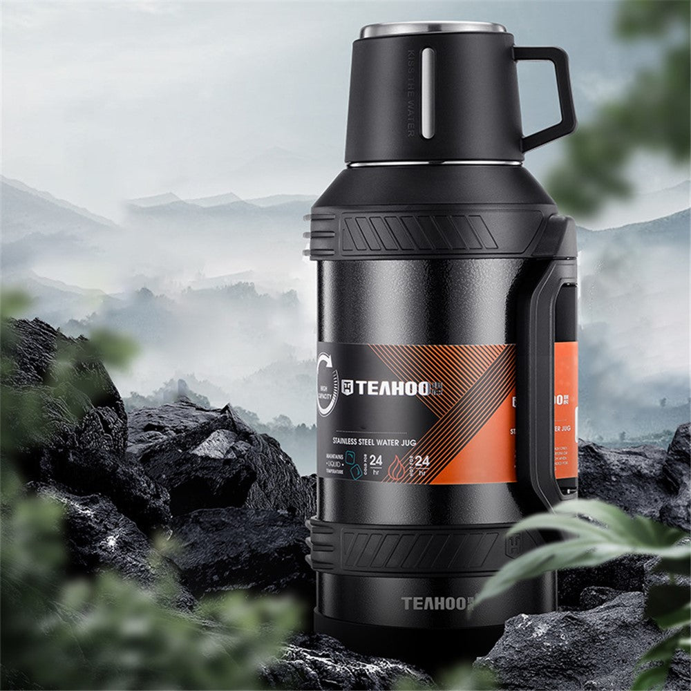 TEAHOO 2.3L 304 Stainless Steel Insulated Cup Outdoor Water Bottle (BPA Free, No FDA)
