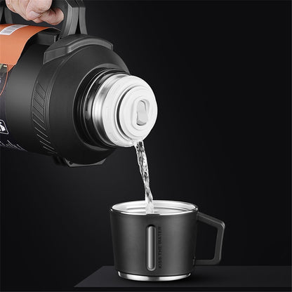 TEAHOO 2.3L 304 Stainless Steel Insulated Cup Outdoor Water Bottle (BPA Free, No FDA)