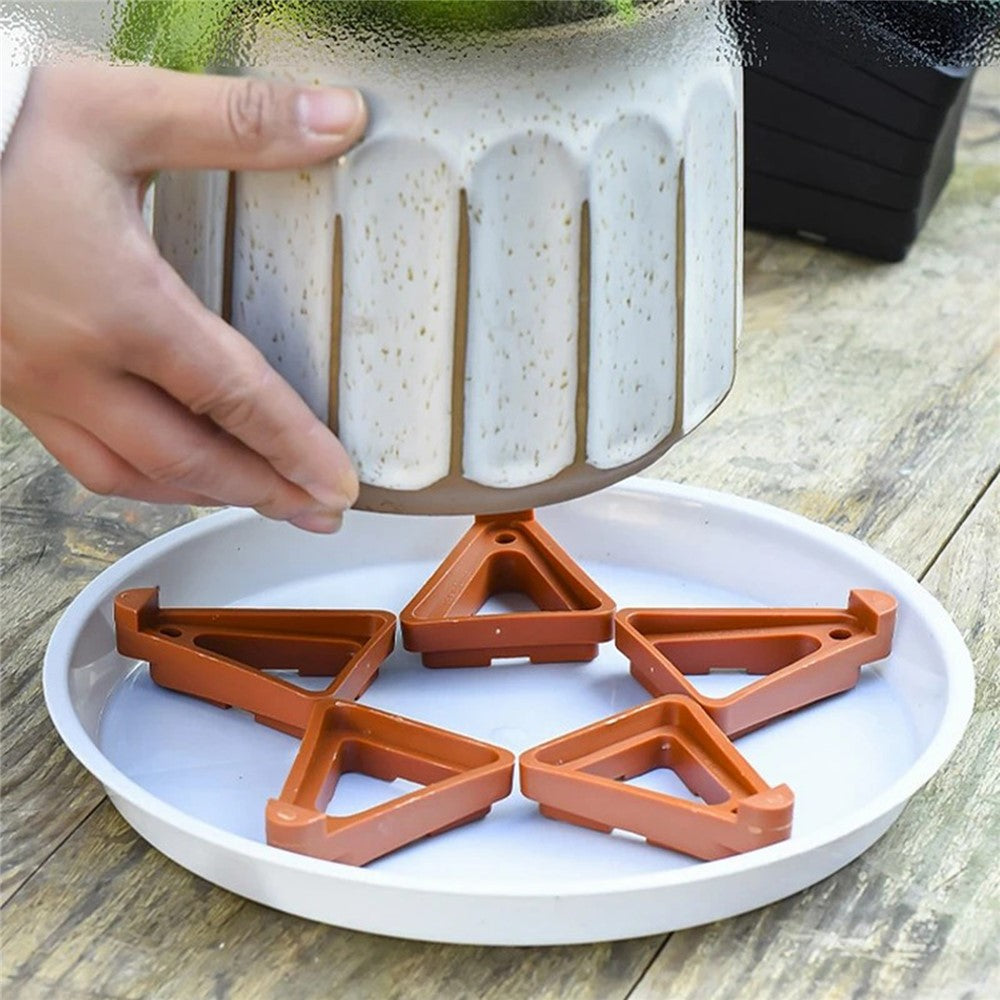 12Pcs Gardening Flower Pot Foot Pad PP Ventilation Plant Pot Heighten Base