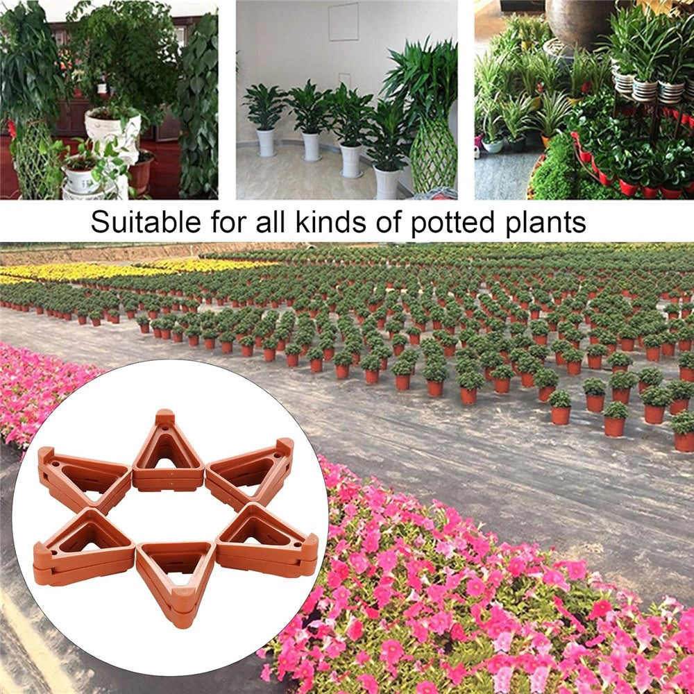 12Pcs Gardening Flower Pot Foot Pad PP Ventilation Plant Pot Heighten Base