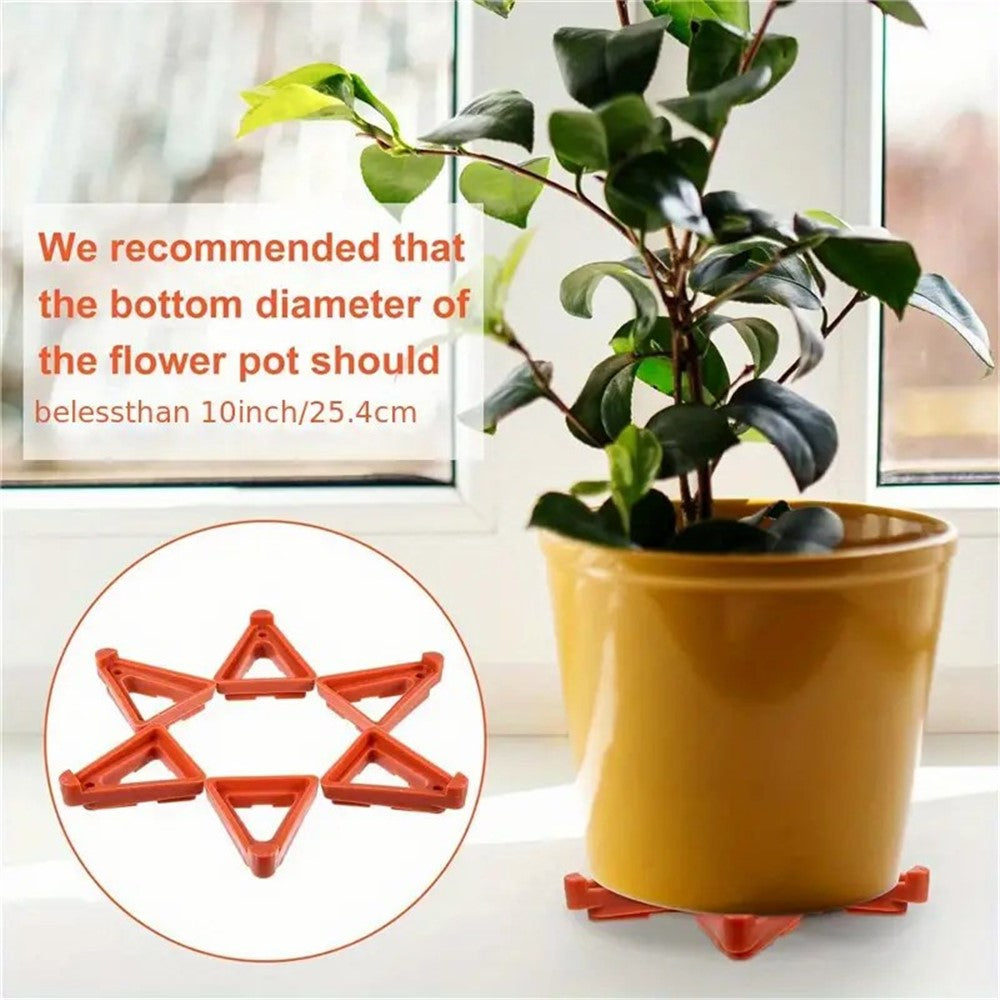 12Pcs Gardening Flower Pot Foot Pad PP Ventilation Plant Pot Heighten Base