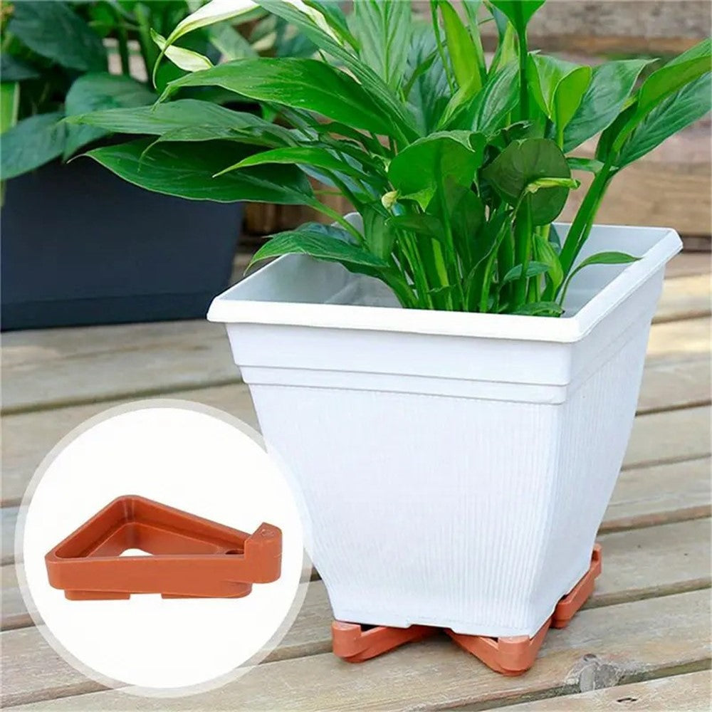 12Pcs Gardening Flower Pot Foot Pad PP Ventilation Plant Pot Heighten Base