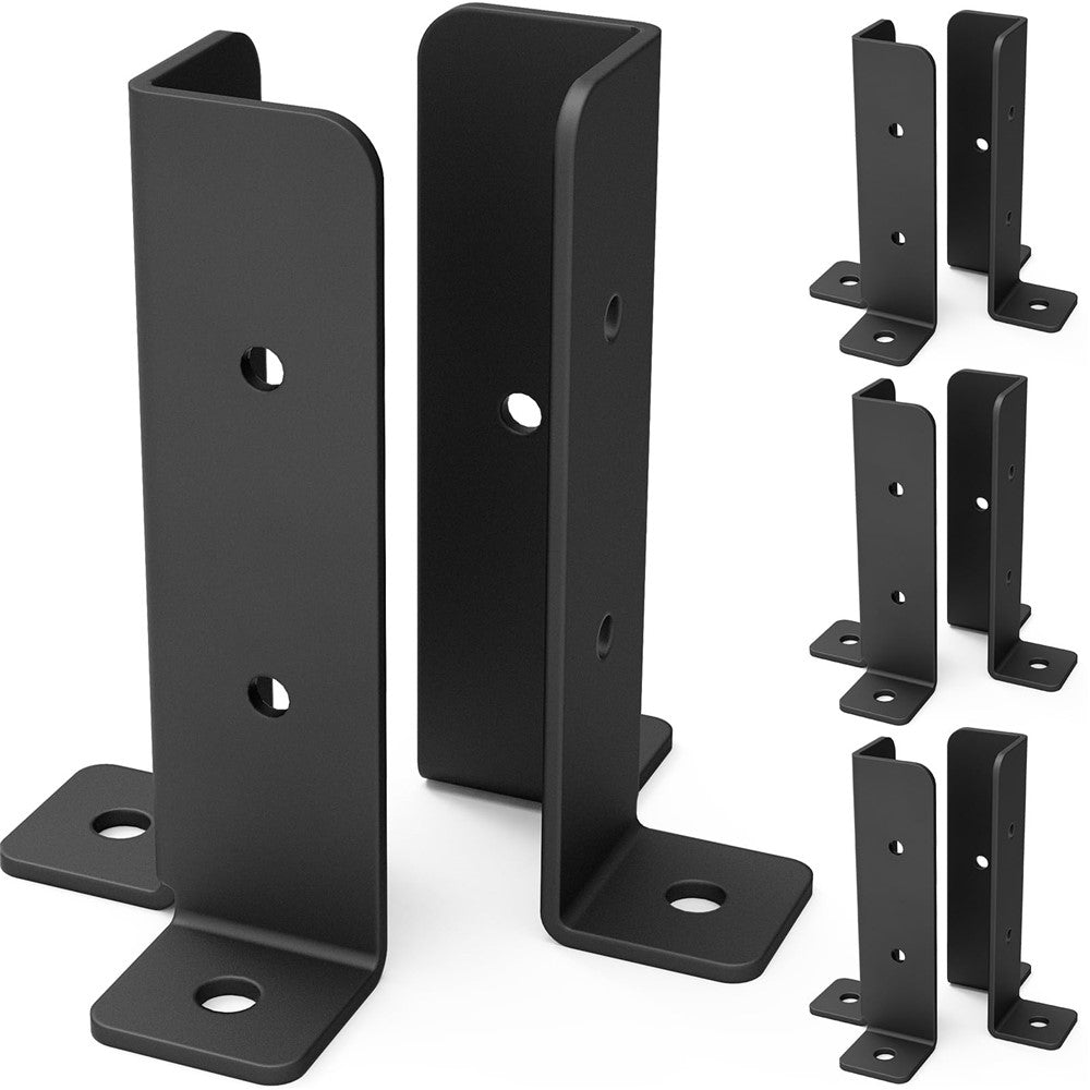 8Pcs Gazebo Bracket Kit Post Base Connector for Pergola Fence Patio Adjustable Metal Support