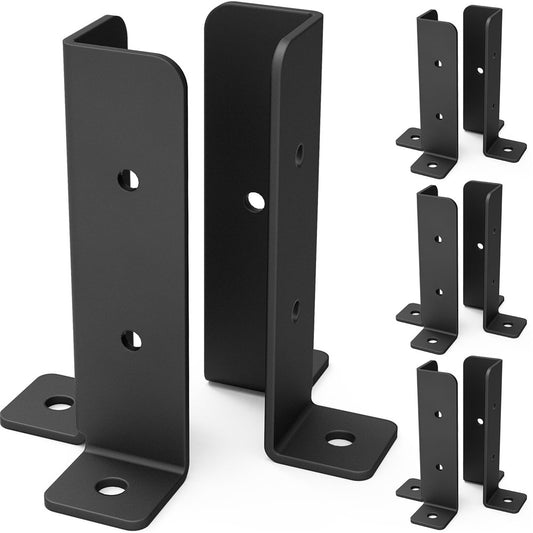 8Pcs Gazebo Bracket Kit Post Base Connector for Pergola Fence Patio Adjustable Metal Support