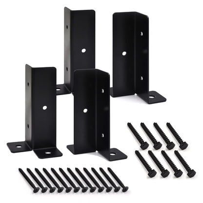 8Pcs Gazebo Bracket Kit Post Base Connector for Pergola Fence Patio Adjustable Metal Support
