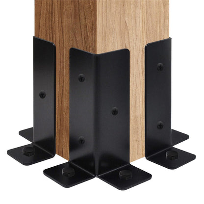 8Pcs Gazebo Bracket Kit Post Base Connector for Pergola Fence Patio Adjustable Metal Support