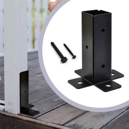 2Pcs Gazebo Bracket Kit Post Base Connector for Pergola Fence Patio Adjustable Metal Support