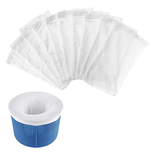 10Pcs Pool Skimmer Socks Nylon Filter Net Debris Bag Basket Liner for Swimming Pool