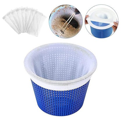 10Pcs Pool Skimmer Socks Nylon Filter Net Debris Bag Basket Liner for Swimming Pool