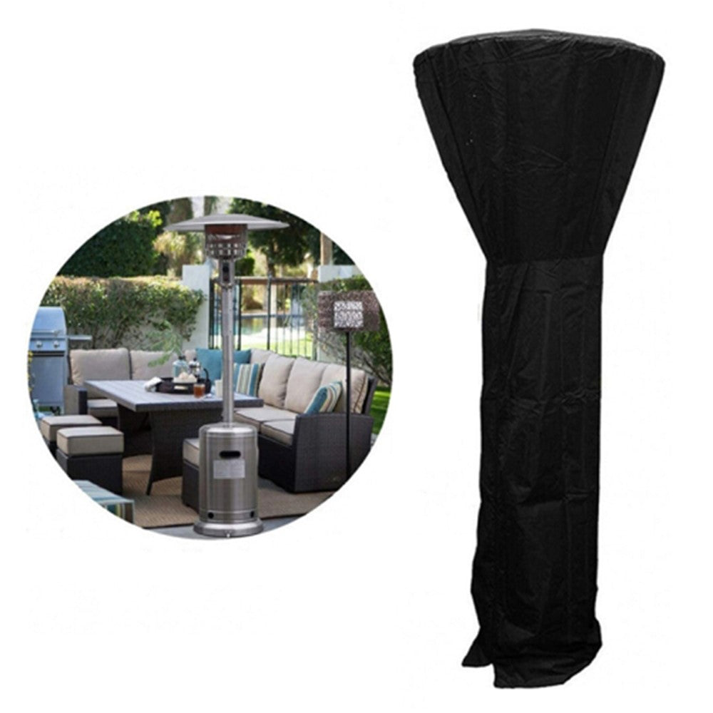 221x85x48cm Waterproof 210D Oxford Cloth Patio Heater Cover Dustproof Pyramid Vertical Outside Protection Cover