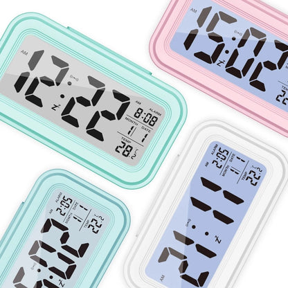 Battery Powered Digital LED Backlight Alarm Clock with Date Temperature Display