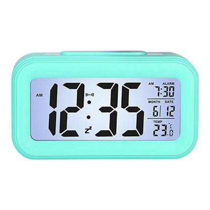 Battery Powered Digital LED Backlight Alarm Clock with Date Temperature Display
