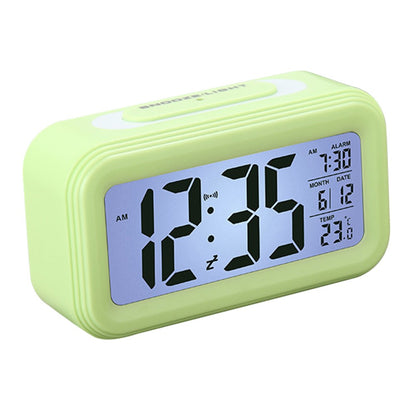 Battery Powered Digital LED Backlight Alarm Clock with Date Temperature Display