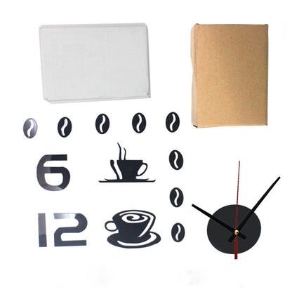 DIY Coffee Cup Creative Acrylic Wall Clock
