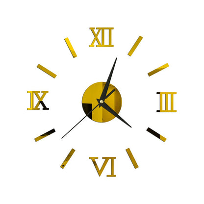 Mirror Wall Stickers DIY Home Decoration Wall Clocks Sticker