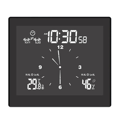 TS-WP10 Multifunctional Home Desktop Wall Clock Countdown Temperature Humidity Alert Waterproof Bathroom Alarm Clock