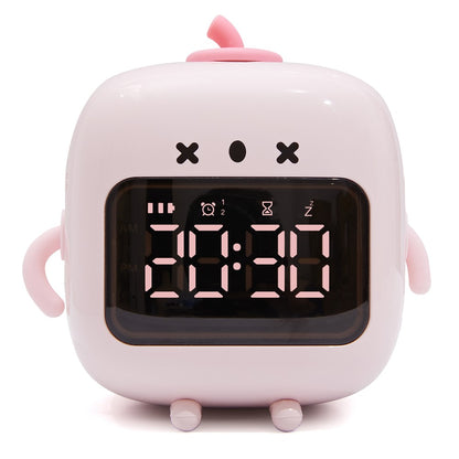C3 Kid's Alarm Clock Digital Cute Bedside Clock Countdown Function Children's Sleep Trainer Snooze Traning Tool for Boys and Girls