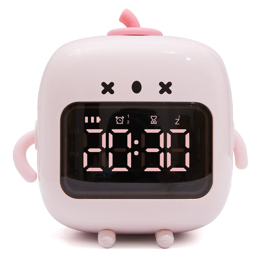 C3 Kid's Alarm Clock Digital Cute Bedside Clock Countdown Function Children's Sleep Trainer Snooze Traning Tool for Boys and Girls