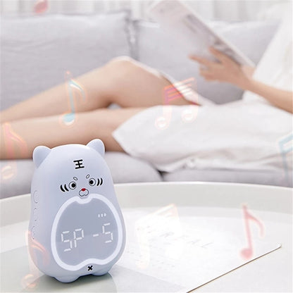 XR-MM-C2110 Cute Tiger Shaped Alarm Clock Creative Electronic Clock Multifunction Study Training Time Setting Touch Controlled Clock