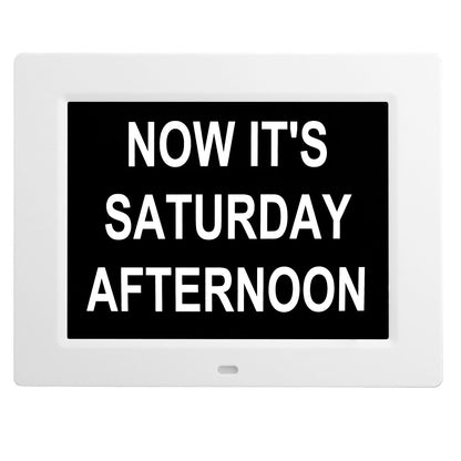 DDC-8009 8 inch Digital Display Alarm Clock 8 Groups Alarm Desktop Clock Machine Auto Adjust Brightness Elderly Alarm Clock