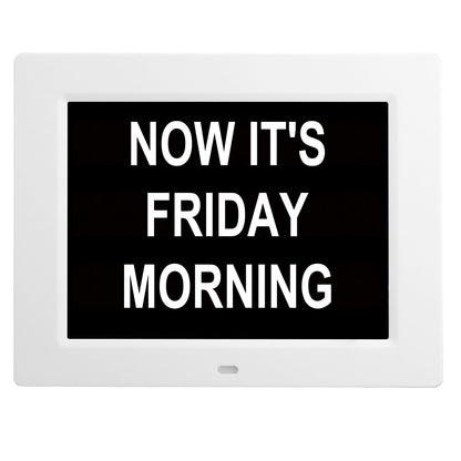 DDC-8009 8 inch Digital Display Alarm Clock 8 Groups Alarm Desktop Clock Machine Auto Adjust Brightness Elderly Alarm Clock