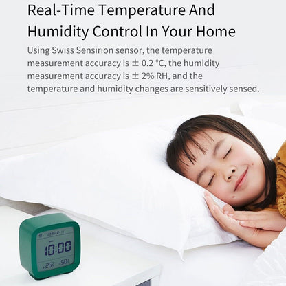 XIAOMI YOUPIN QingPing Bluetooth-compatible Temperature Humidity Detection Alarm Clock with Adjustable Backlit